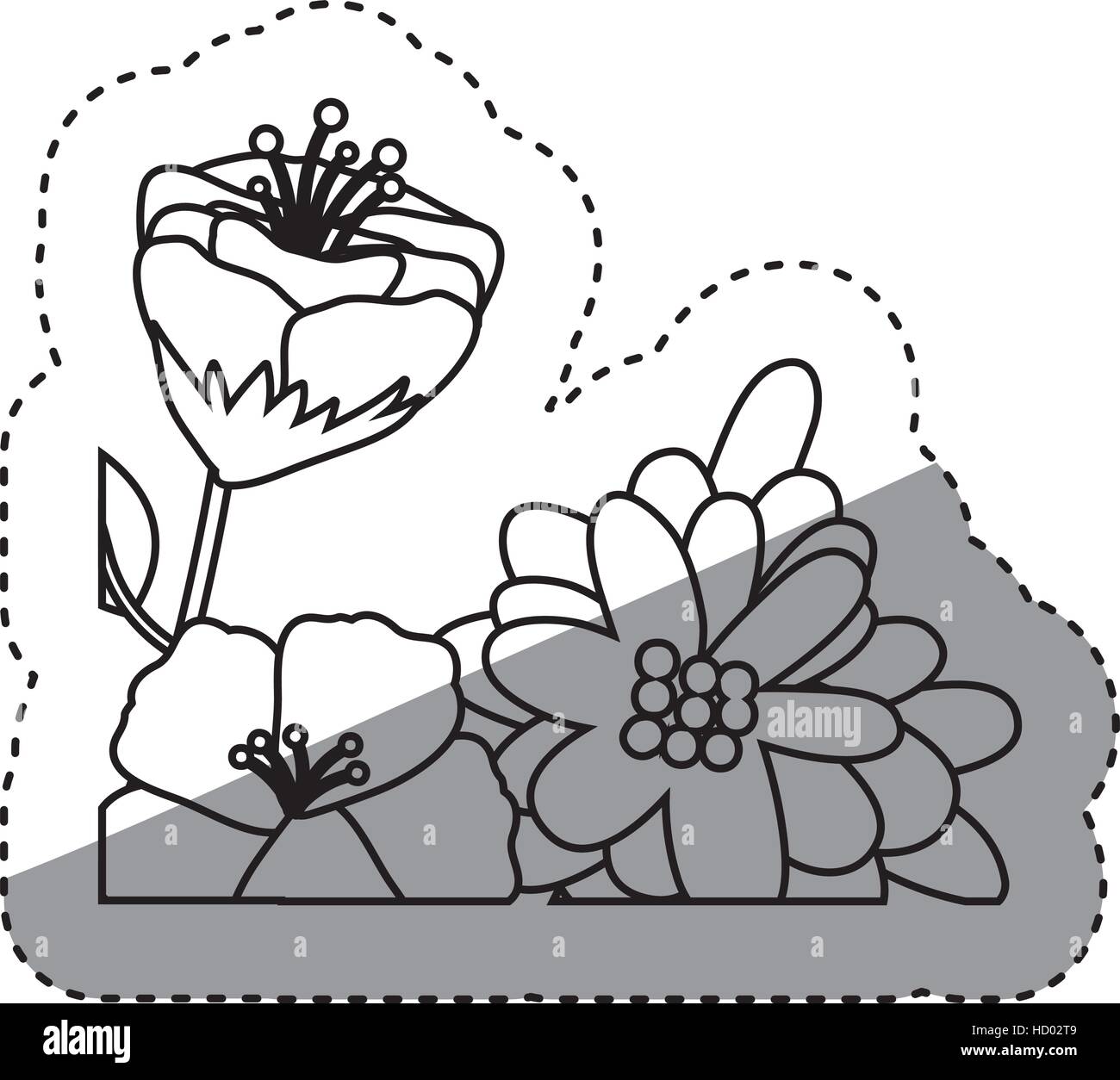 Isolated flowers decoration design Stock Vector Image & Art - Alamy