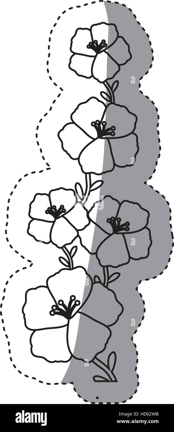 Isolated flowers decoration design Stock Vector Image & Art - Alamy