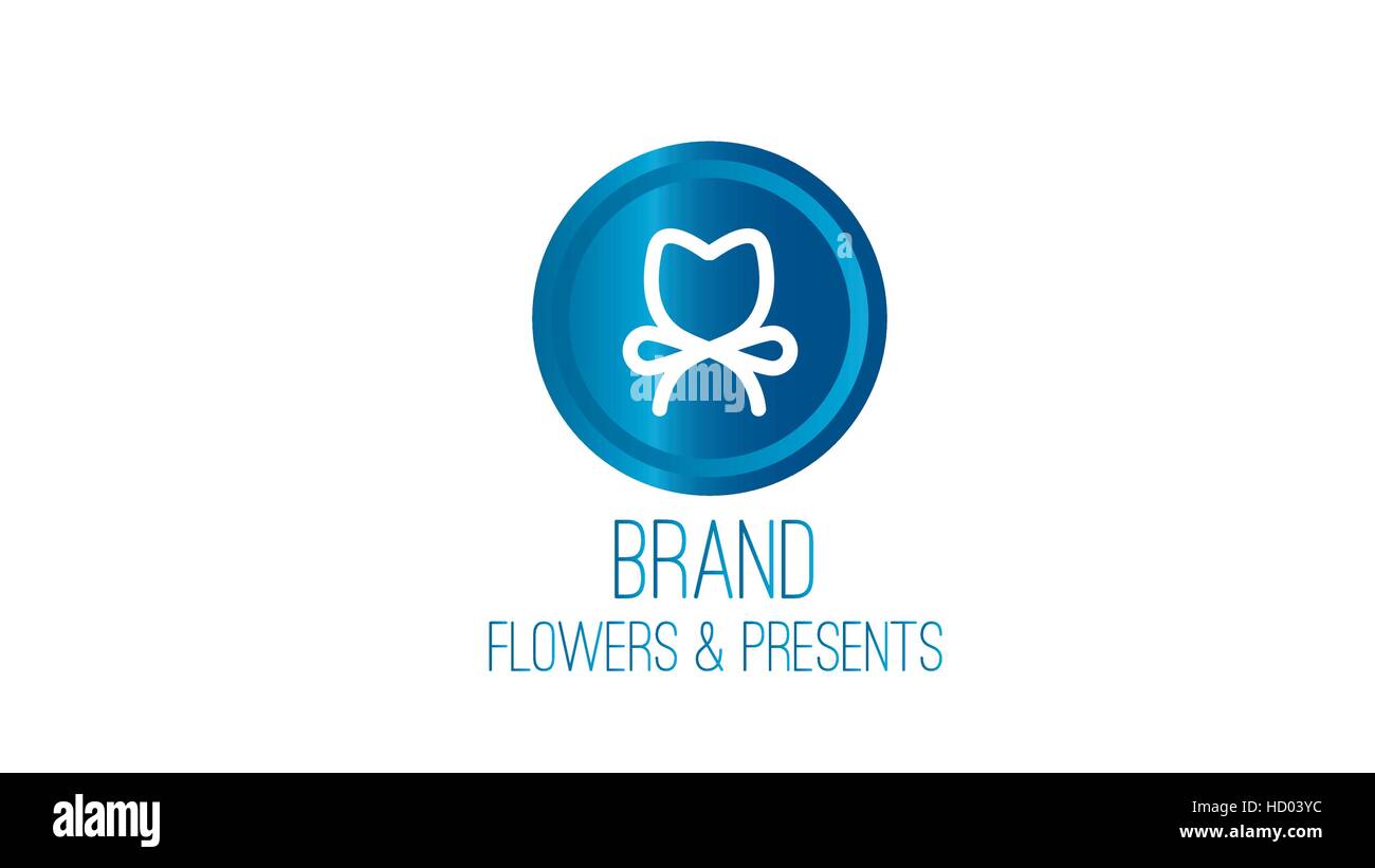 Flowers vector logo design template Stock Vector Image & Art - Alamy