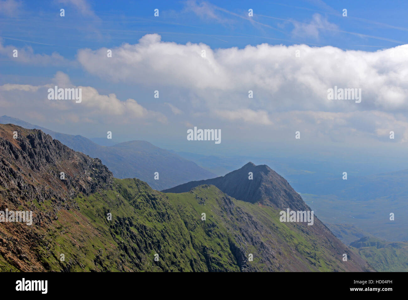 Crib Goch Snowdonia National Park Wales Stock Photo Alamy