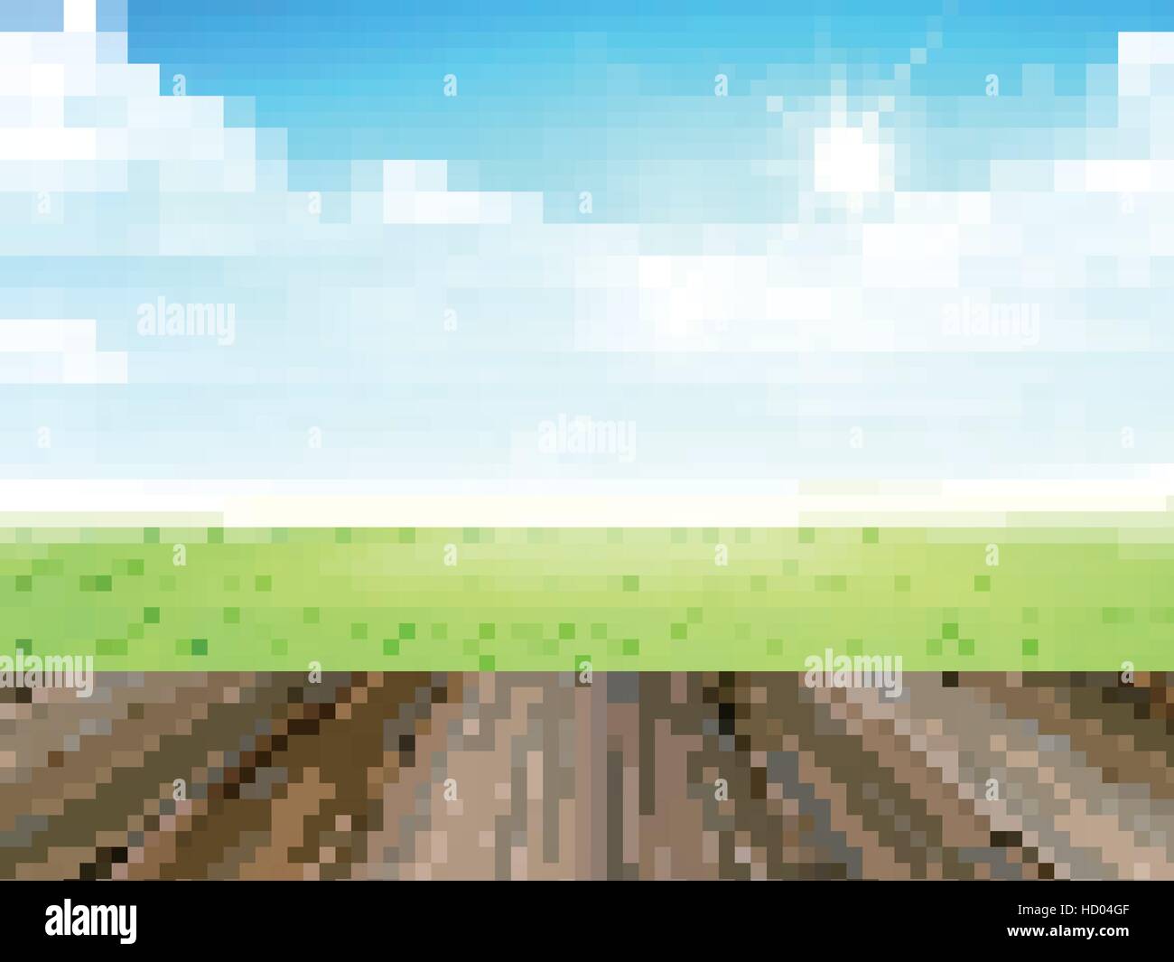 blue sky and field of green grass background Stock Vector Image & Art ...