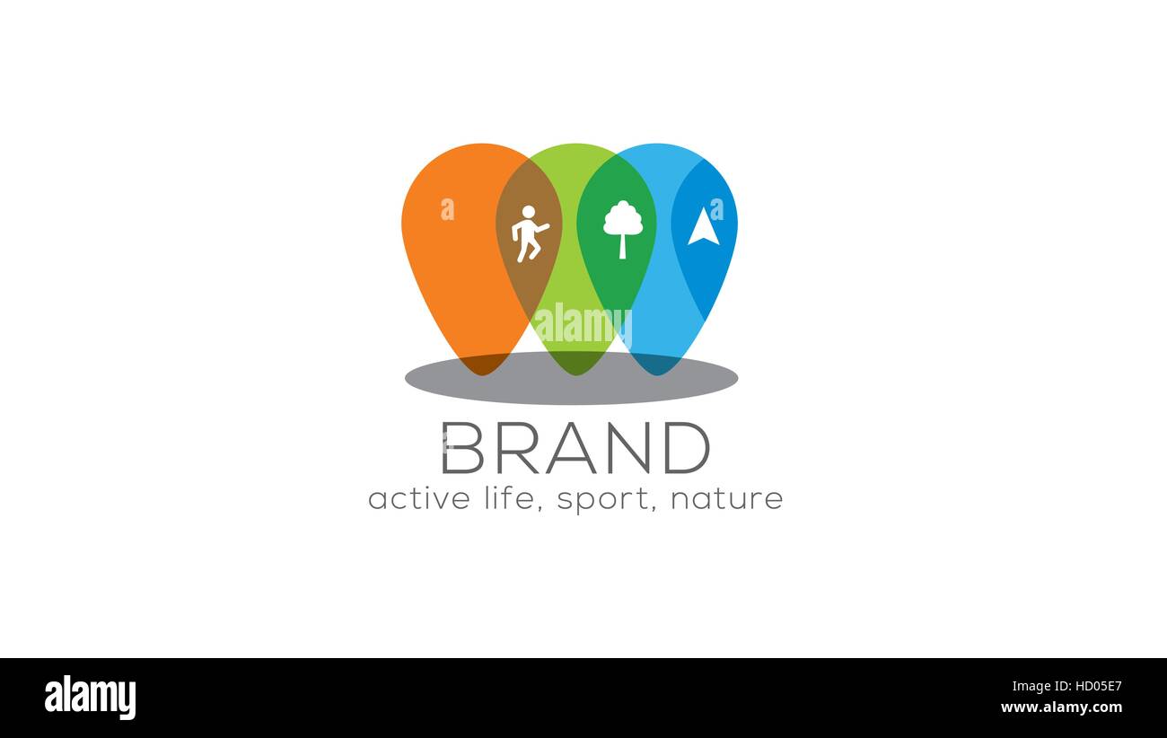 Spot location vector logo design template Stock Vector Image & Art Alamy