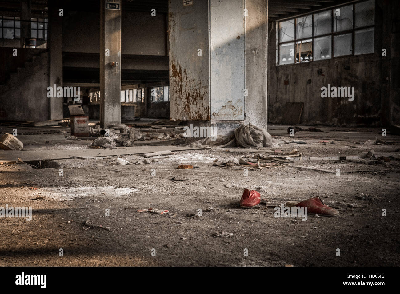 old, abandoned, factory, building Stock Photo