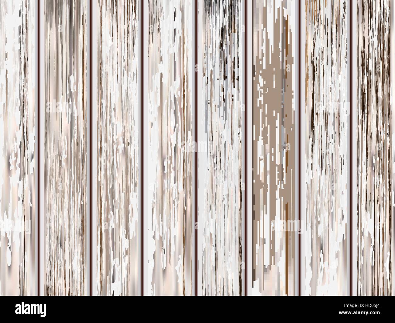 close-up look at retro white wooden texture background Stock Vector