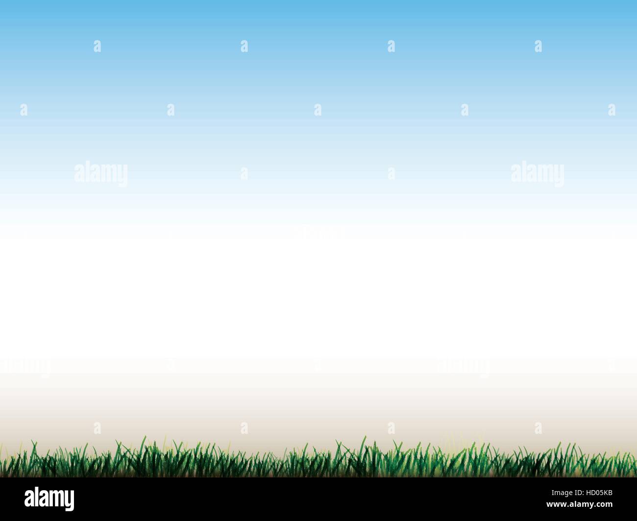 blue sky and field of green grass background Stock Vector Image & Art ...