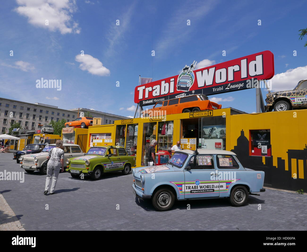 GERMANY - Berlin Trabi World, museum and rentals of the Trabant car. made in GDR. photo by Sean Sprague Stock Photo