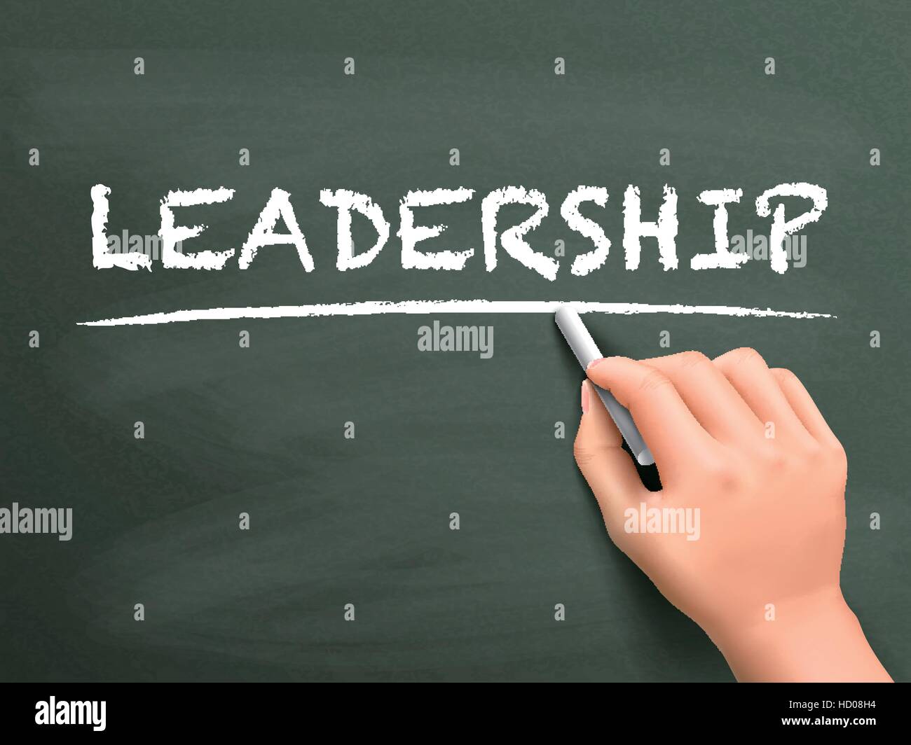 leadership word written by hand on blackboard Stock Vector Image & Art ...