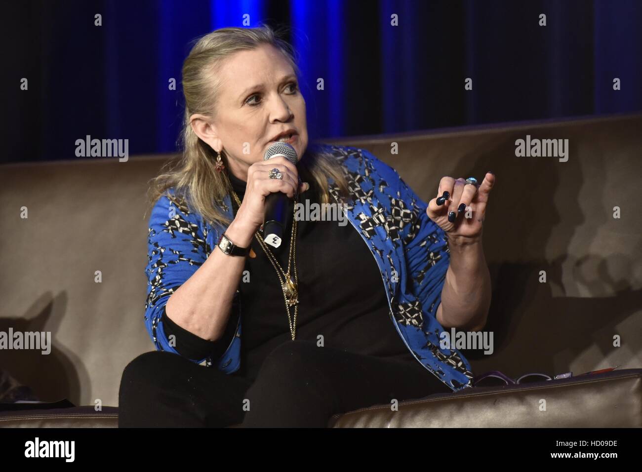 Wizard World Chicago Comic-Con at the Donald E. Stephens Convention Center in Chicago  Featuring: Carrie Fisher Where: Rosemont, Illinois, United States When: 21 Aug 2016 Stock Photo
