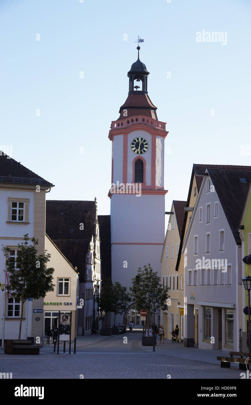 spitalkirche zum heiligen geist, weißenburg in bayern, weißenburg-gunzenhausen district, middle franconia, bavaria, germany Stock Photo