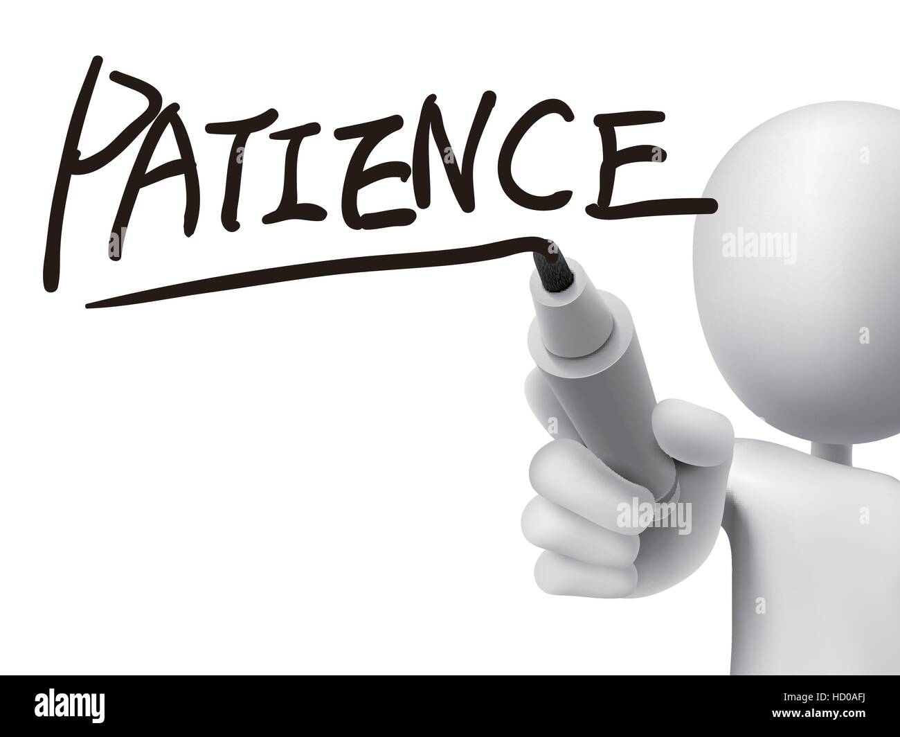 Patience text Stock Vector Images - Alamy