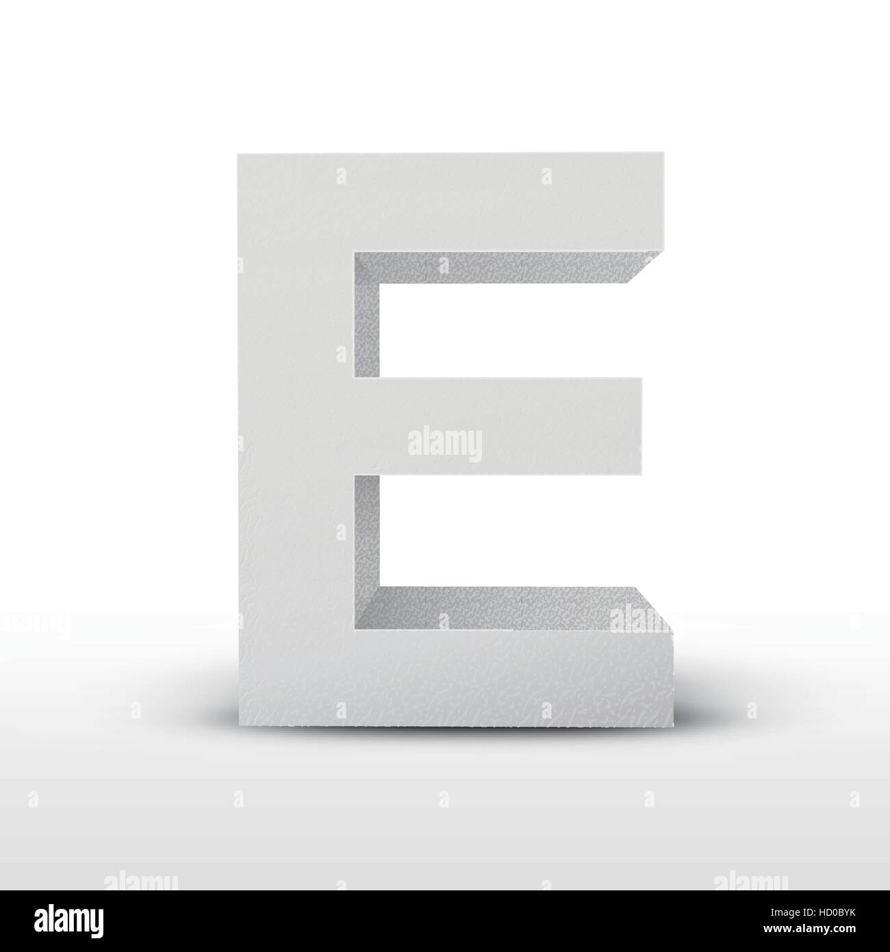 white letter E isolated on white background Stock Vector Image &amp; Art ...