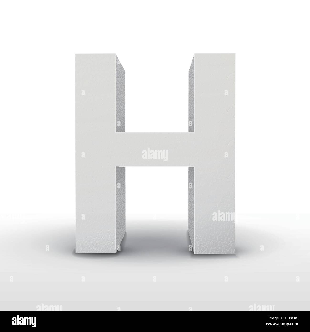 white letter H isolated on white background Stock Vector Image & Art