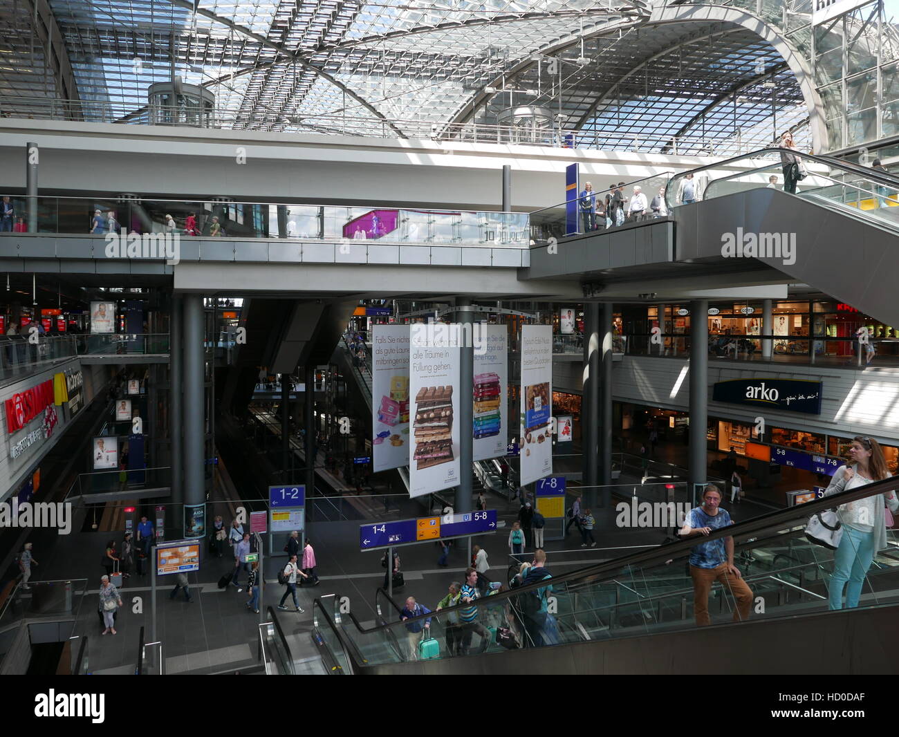 GERMANY - Berlin Hauptbanhof, main railway station. photo by Sean Sprague Stock Photo