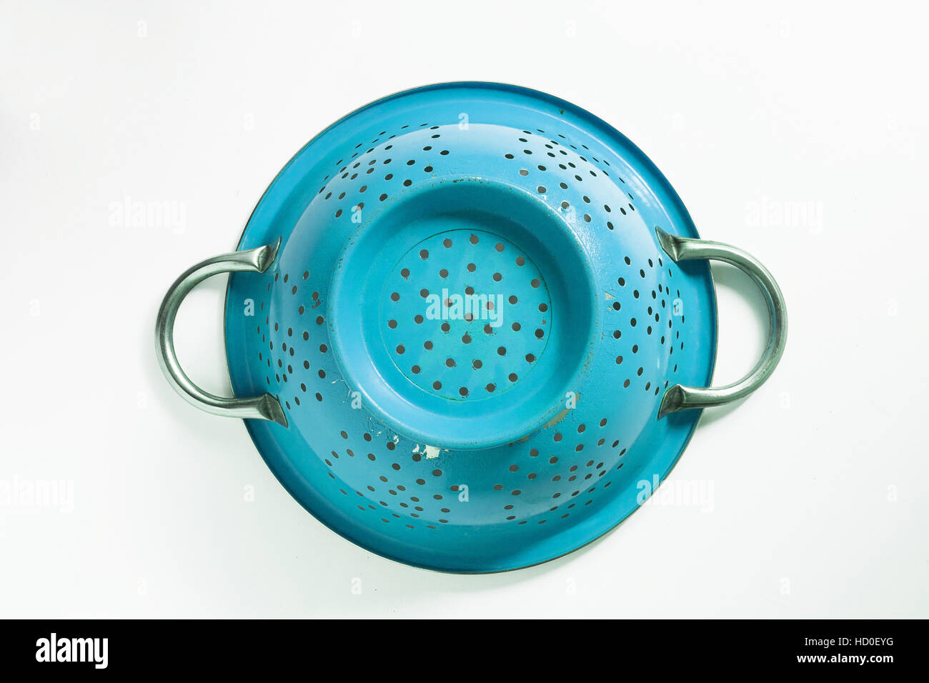 Blue discount metal colander