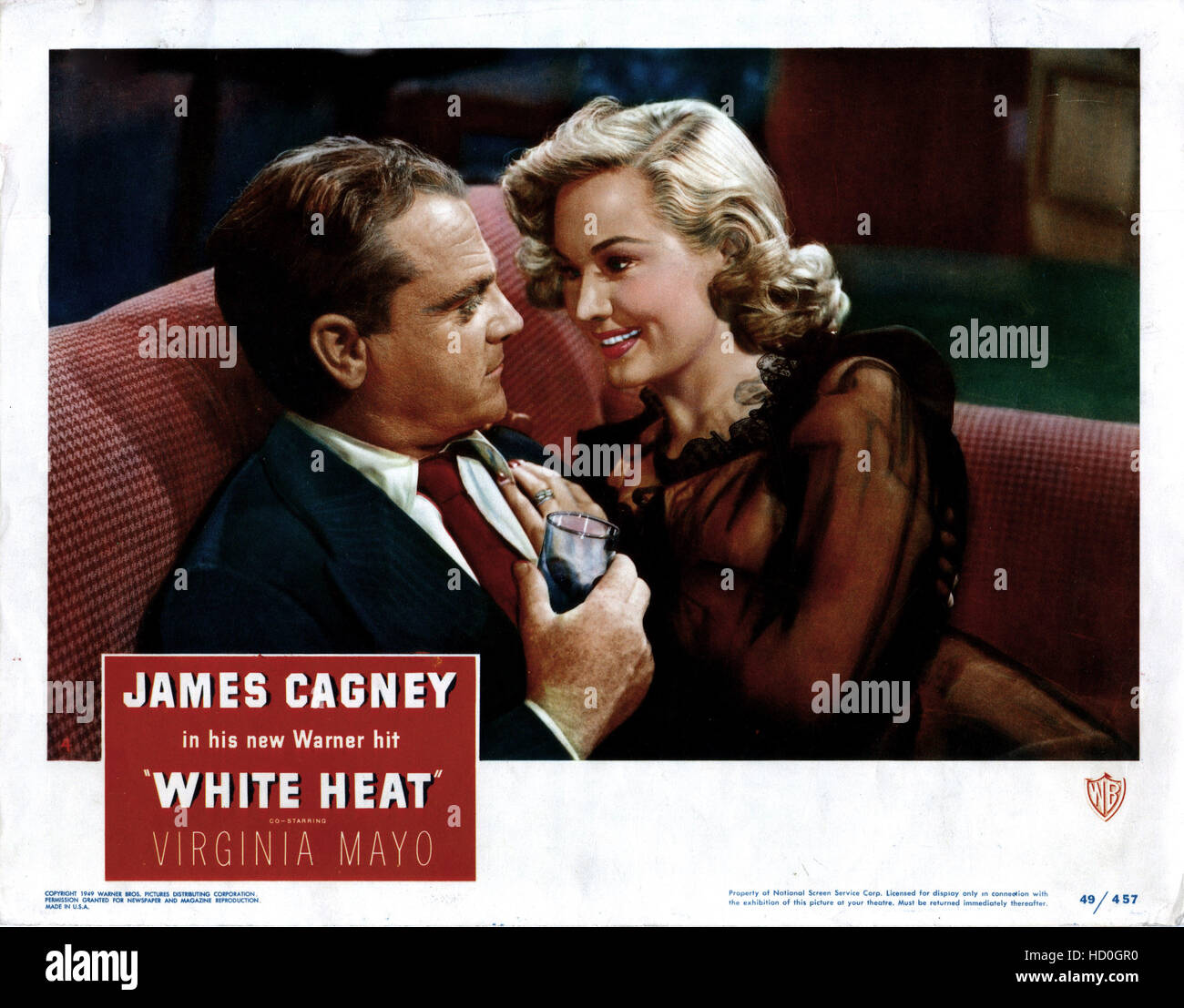 WHITE HEAT, from left, James Cagney, Virginia Mayo, 1949 Stock Photo