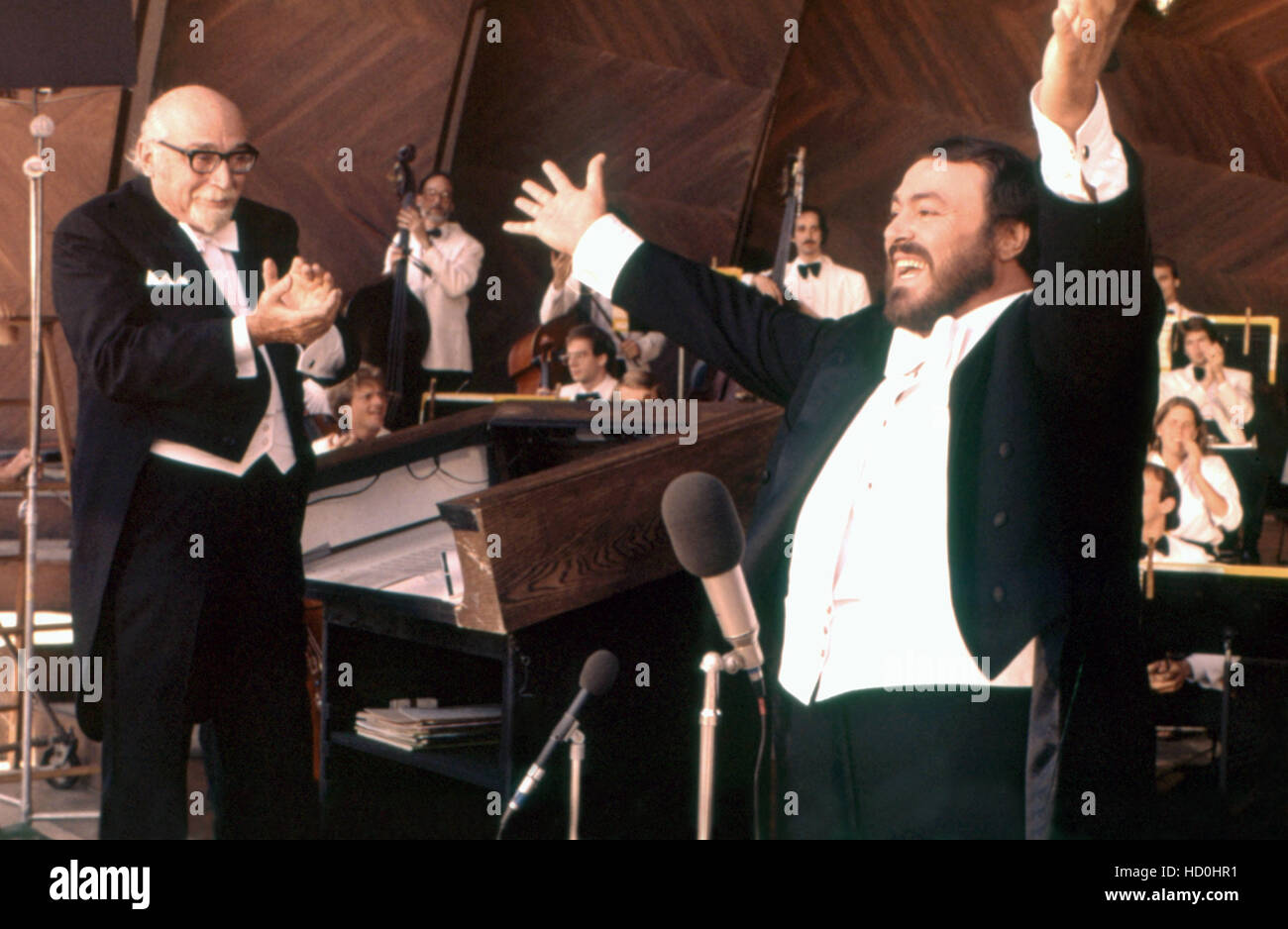 YES, Emerson Buckley, Luciano Pavarotti, 1982, (c) MGM