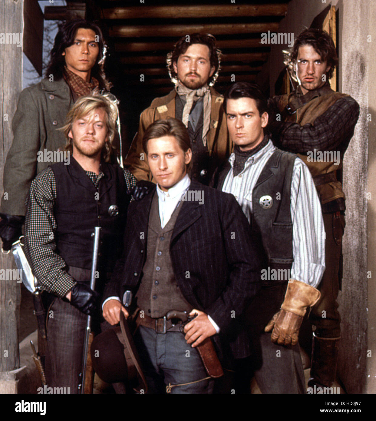 YOUNG GUNS, (back l-r): Lou Diamond Phillips, Casey Siemaszko, Dermot