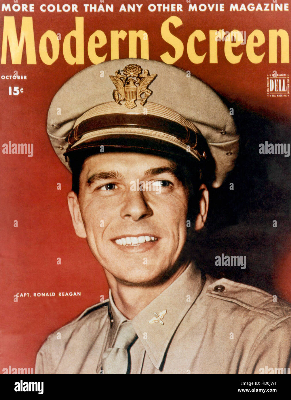 Ronald Reagan on the cover of Modern Screen magazine, ca. mid 1940s
