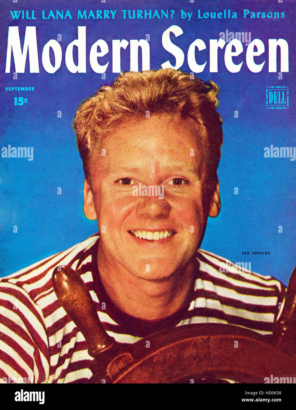 Van Johnson, Modern Screen magazine cover, September 1945 Stock Photo