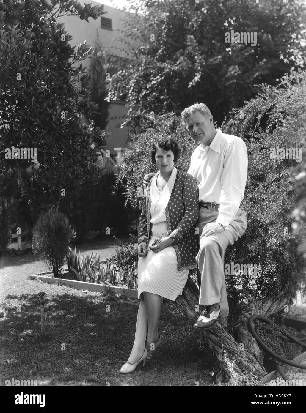 Alan Hale Sr., and his wife Gretchen Hartman, 1929 Stock Photo - Alamy