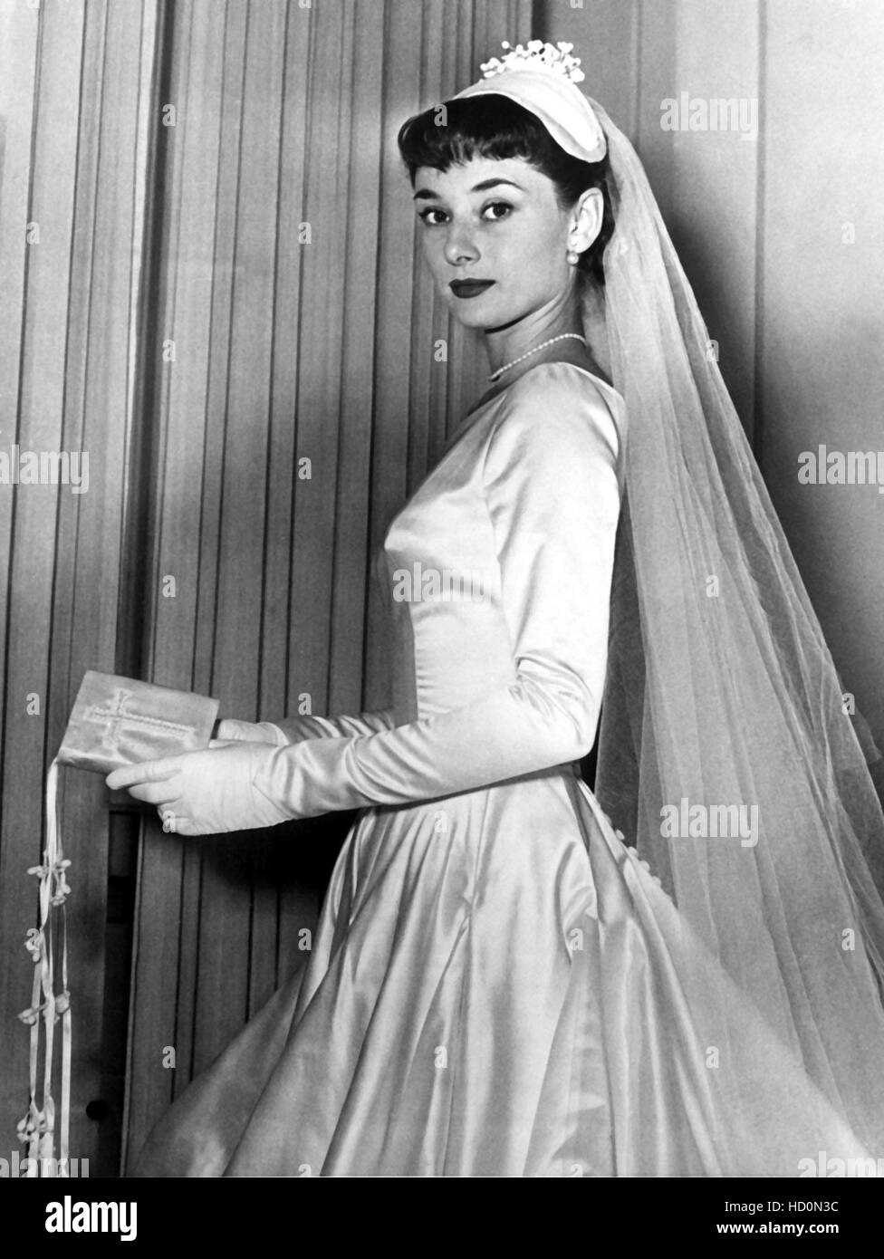 white christmas dresses Audrey Hepburn Sabrina Wedding Dress – LausenCrafts main image 1