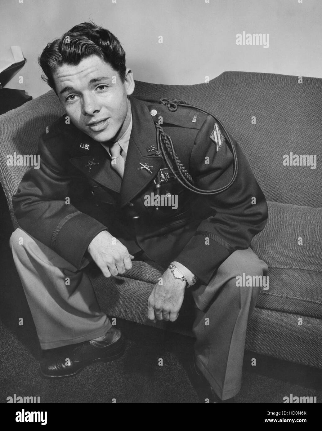 Audie Murphy in Army uniform, ca. 1947 Stock Photo Alamy