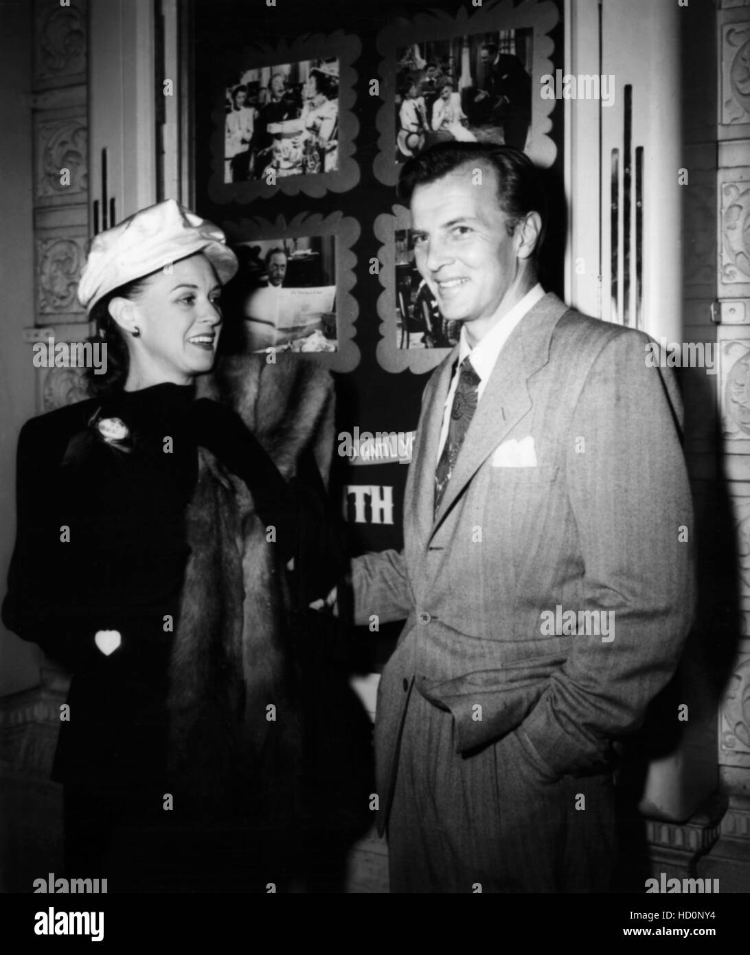 Bruce (right) and his wife C. Braddock at the premier
