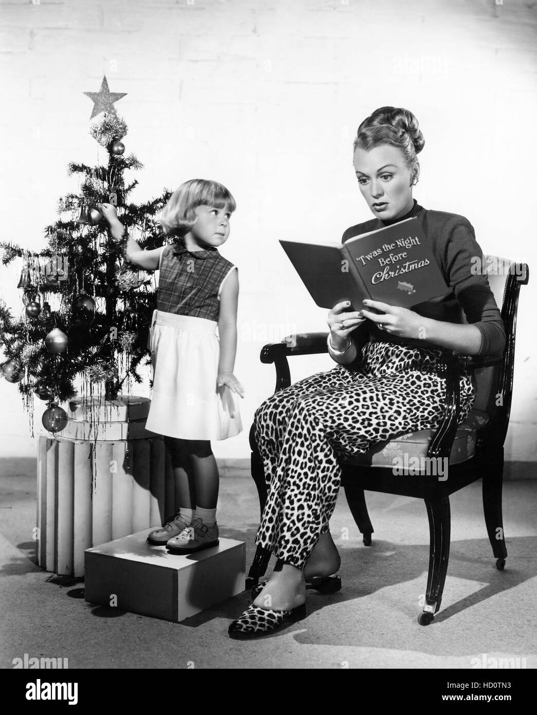 Eve Arden, with daughter, 1948 Stock Photo