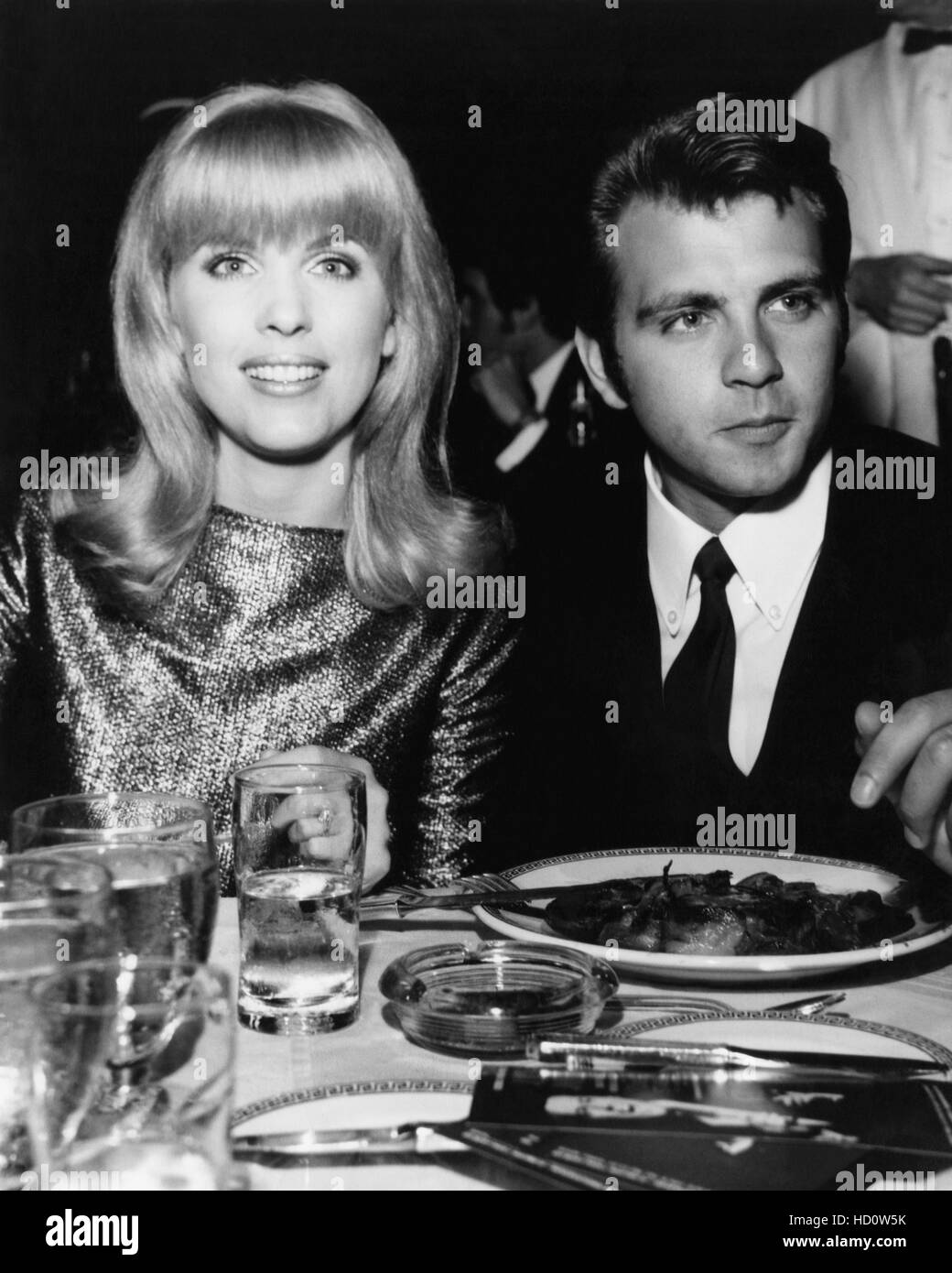 Fabian, (aka Fabian Forte), right, with his first wife, Kathleen Regan