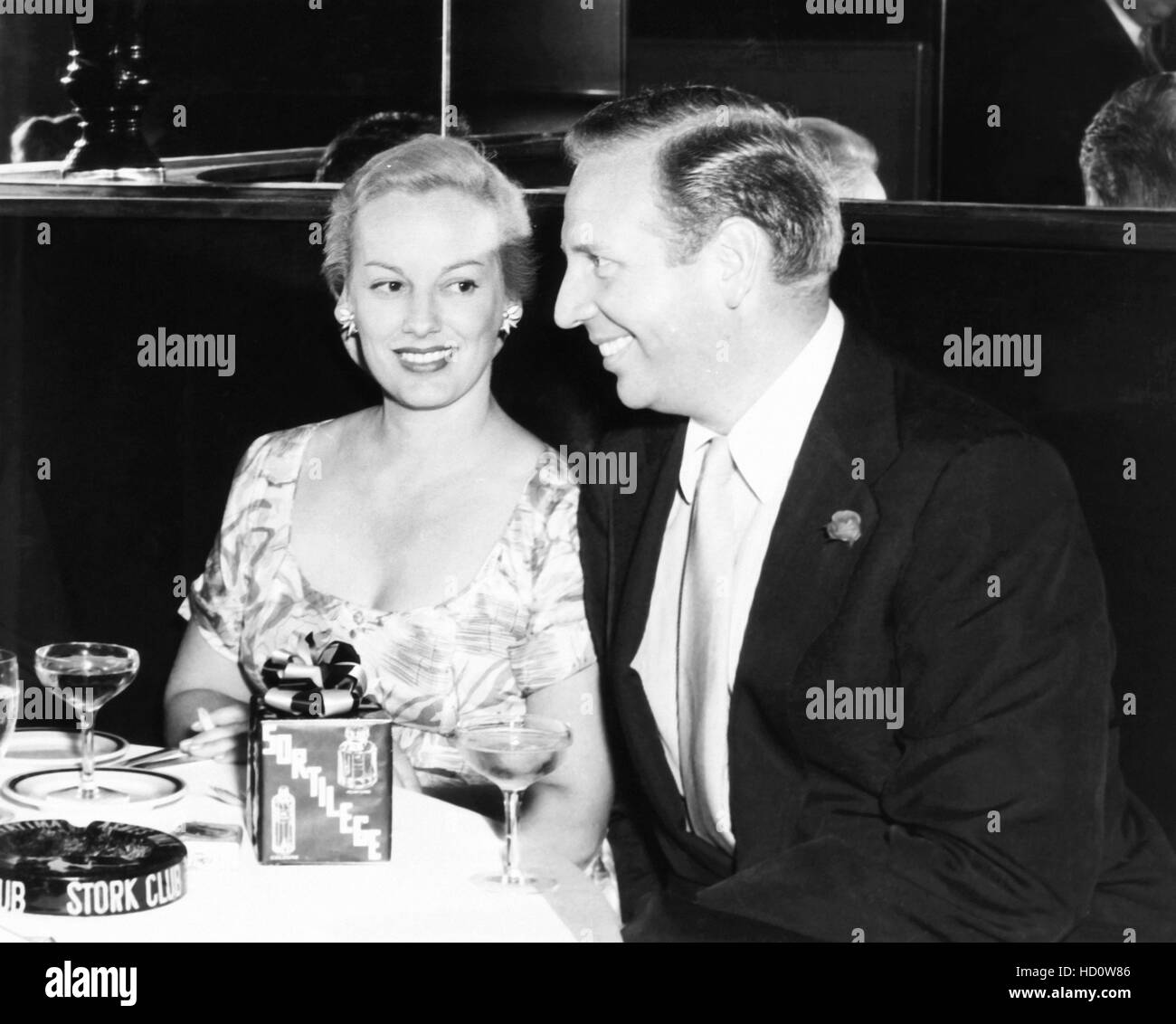 From left: Faye Emerson, Skitch Henderson at the Stork Club, 1950s ...