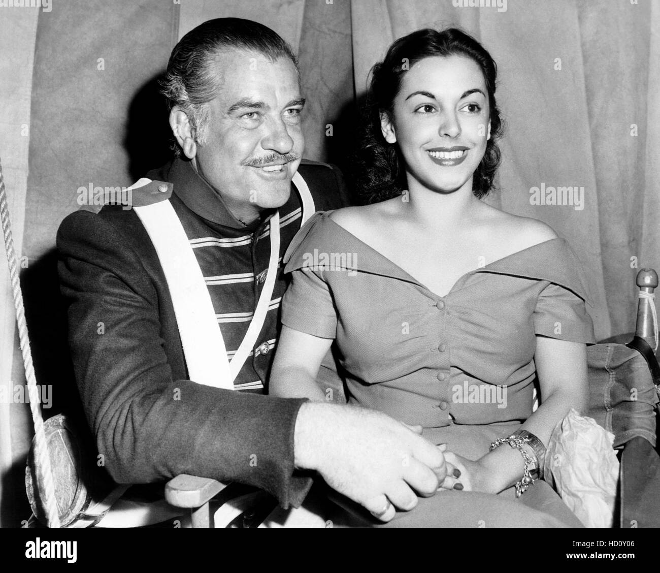 Grant Withers, left, and his soon to be fourth wife, singer and actress
