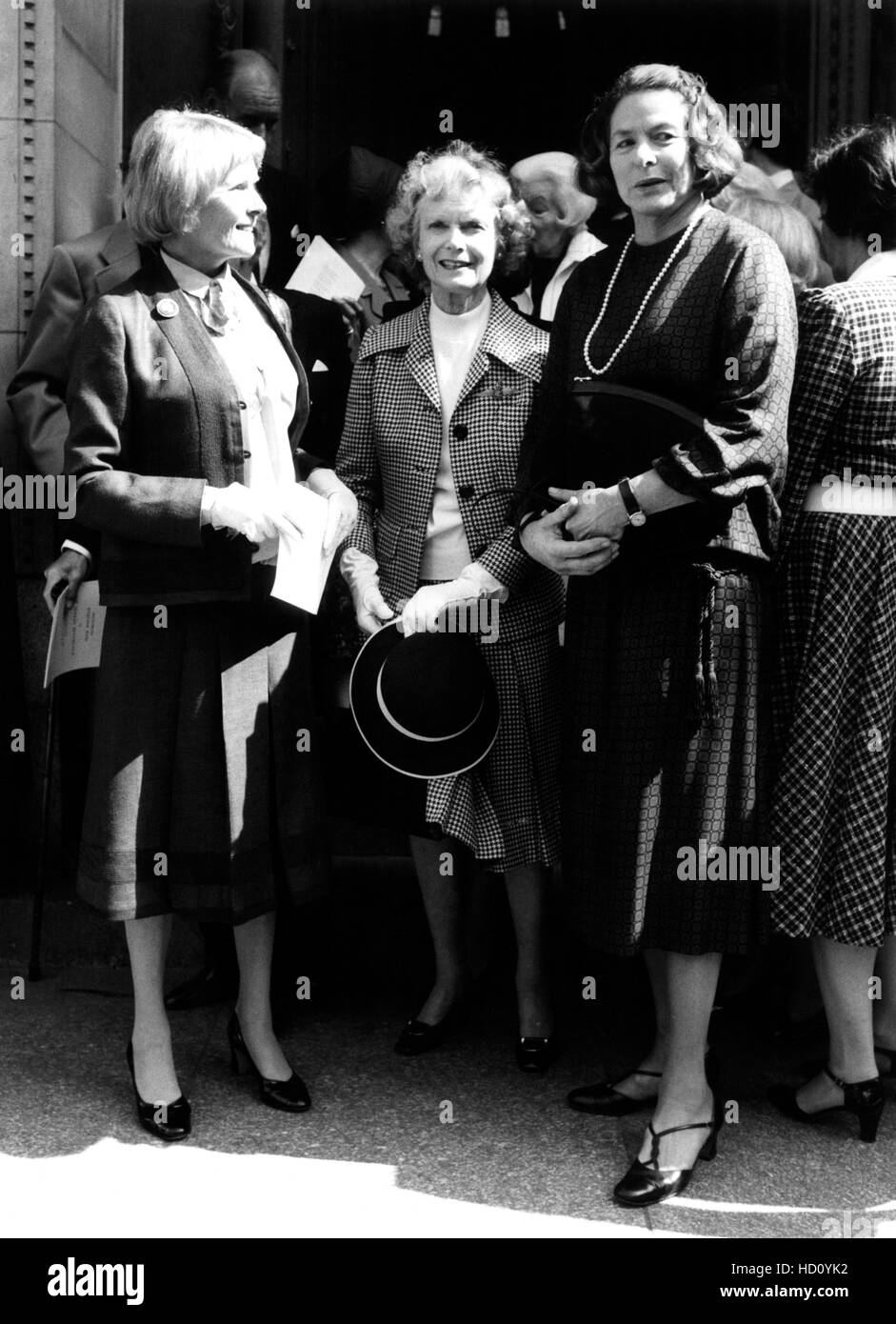 Ann Todd, Dame Anna Neagle and Ingrid Bergman at memorial service for ...