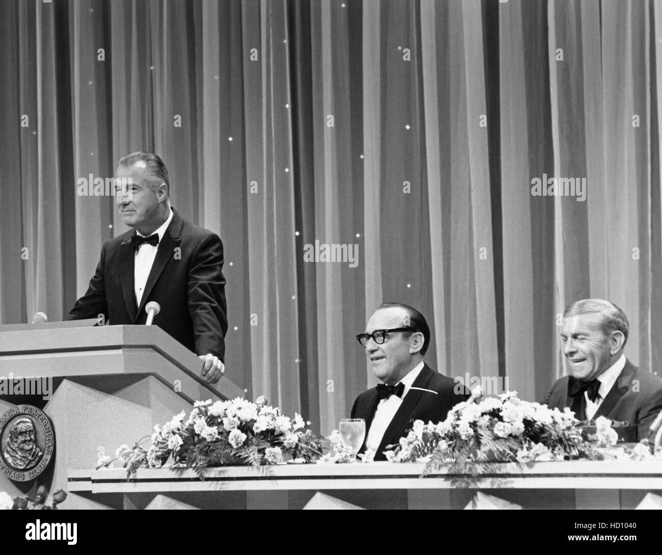Jack Benny, (center), being roasted by the Friars Club, with Vice