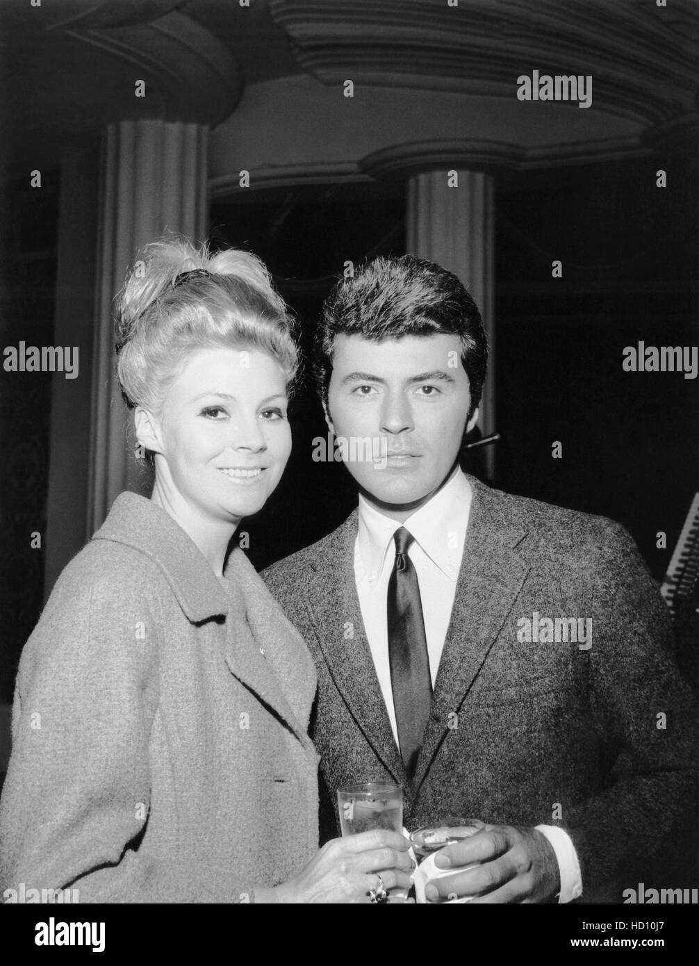 James Darren, right, with his second wife, Evy Norlund, (Miss Denmark ...