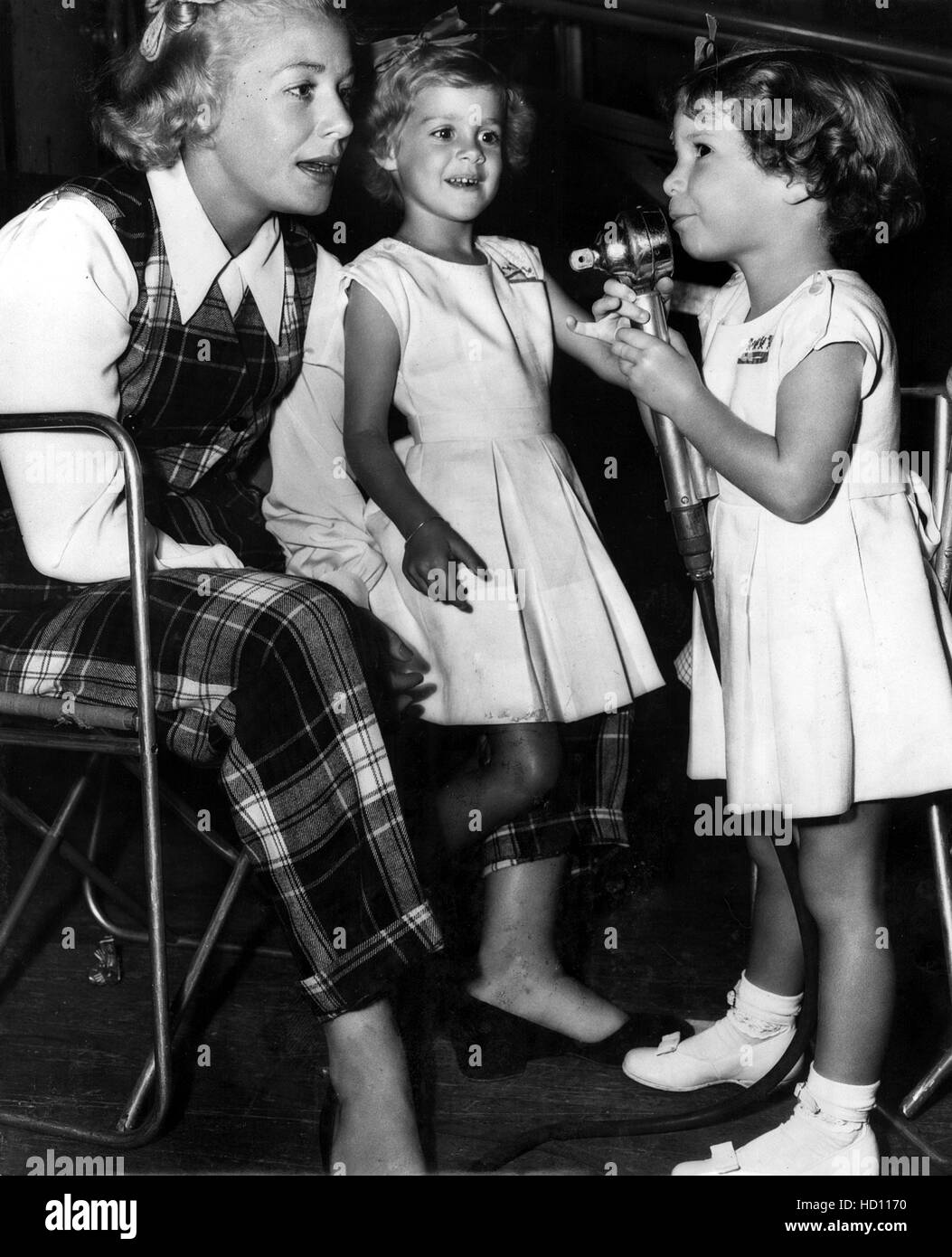BETTY HUTTON with daughters LINDSAY BRISKIN and CANDY BRISKIN on the