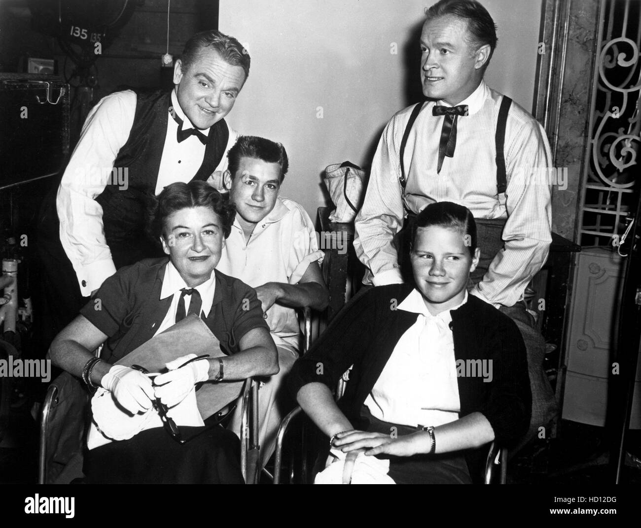 The Cagney family [seated L R wife BILLIE CAGNEY, son JAMES CAGNEY, JR. and daughter CASEY