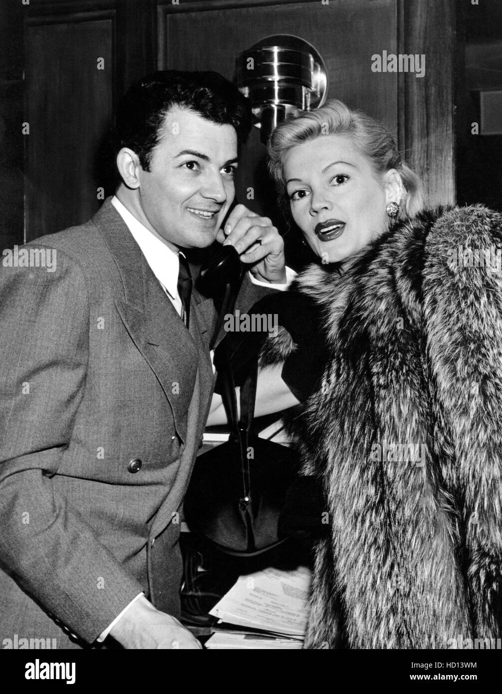 From left: Cornel Wilde with wife Patricia Knight, ca. 1946 Stock Photo ...