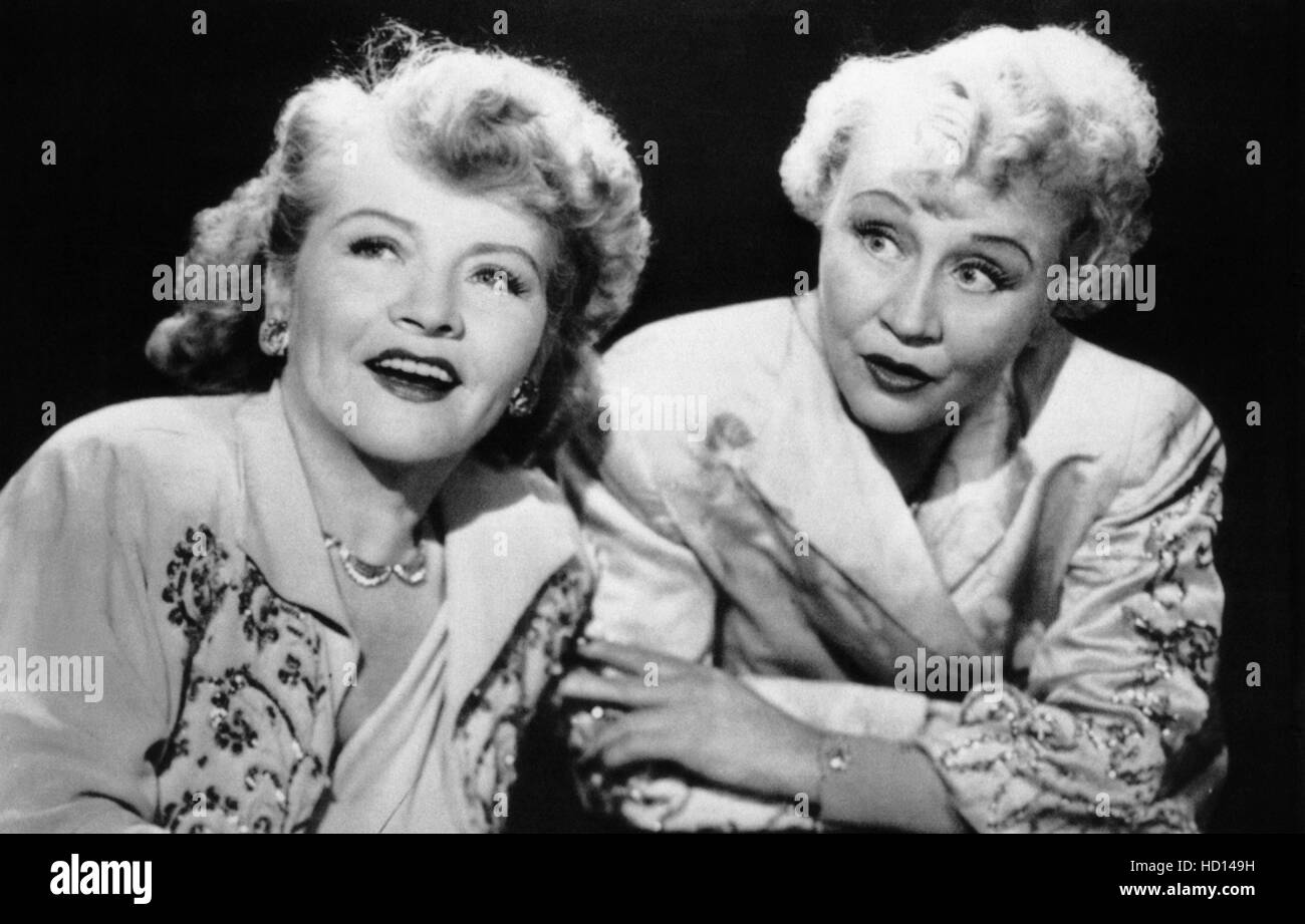 The Duncan Sisters (Vivian Duncan, left, and Rosetta Duncan), 1952