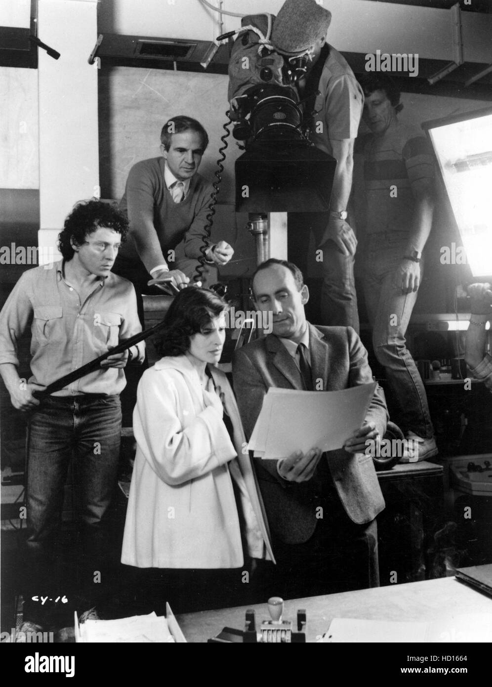 FRANCOIS TRUFFAUT directs a scene with FANNY ARDANT in CONFIDENTIALLY