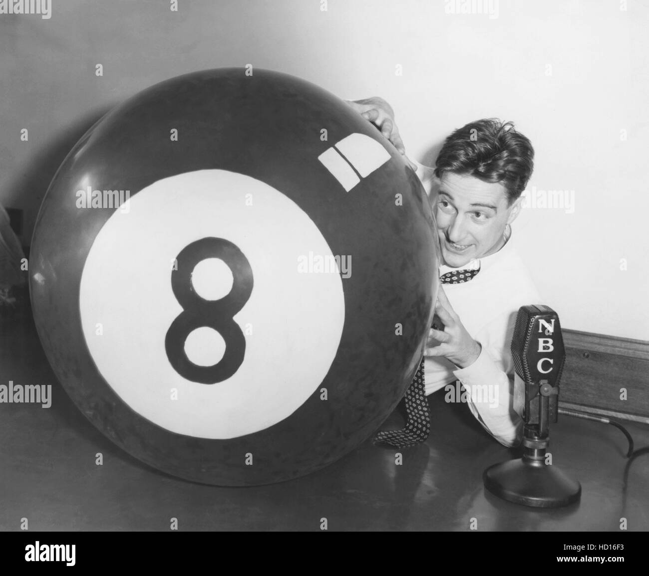 Garry Moore behind the eight ball on NBC radio, mid 1940s Stock Photo ...