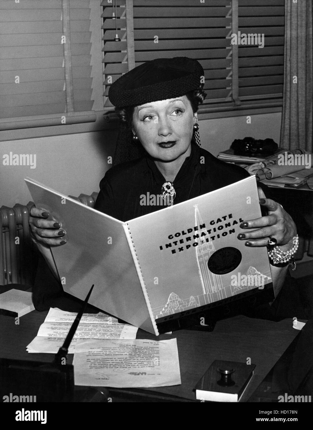 Hedda Hopper at the Golden Gate Exposition, 19391940 Stock Photo Alamy