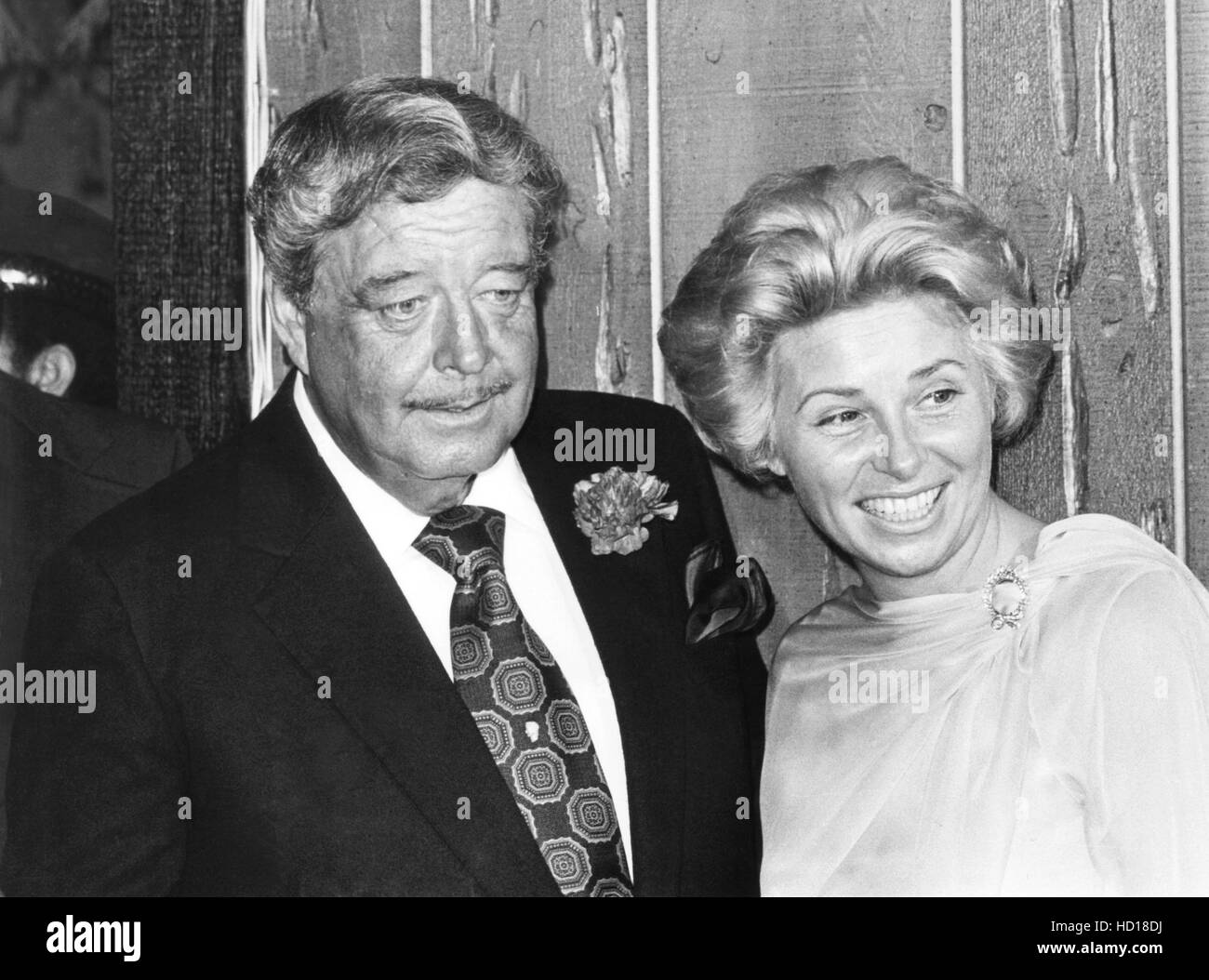 From Left Jackie Gleason And His Third Wife Marilyn Taylor Horwich Gleason At Their Wedding Reception In Miami Beach Florida Stock Photo Alamy
