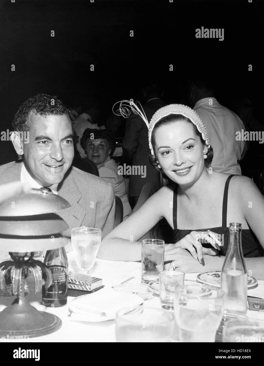 Jane Greer, right, and her second husband, producer Edward Lasker, at ...