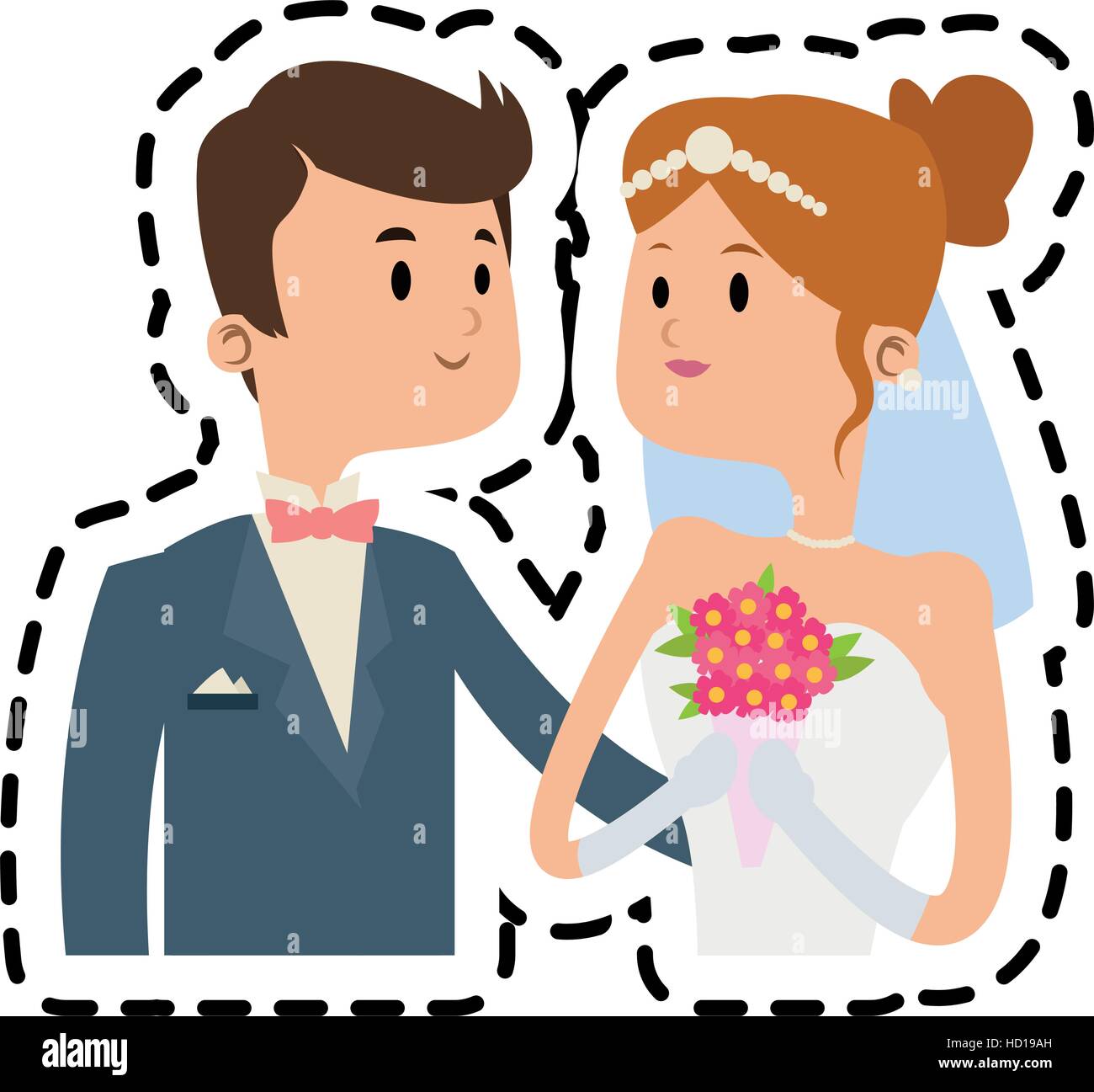 Isolated bride and groom design Stock Vector Image & Art - Alamy
