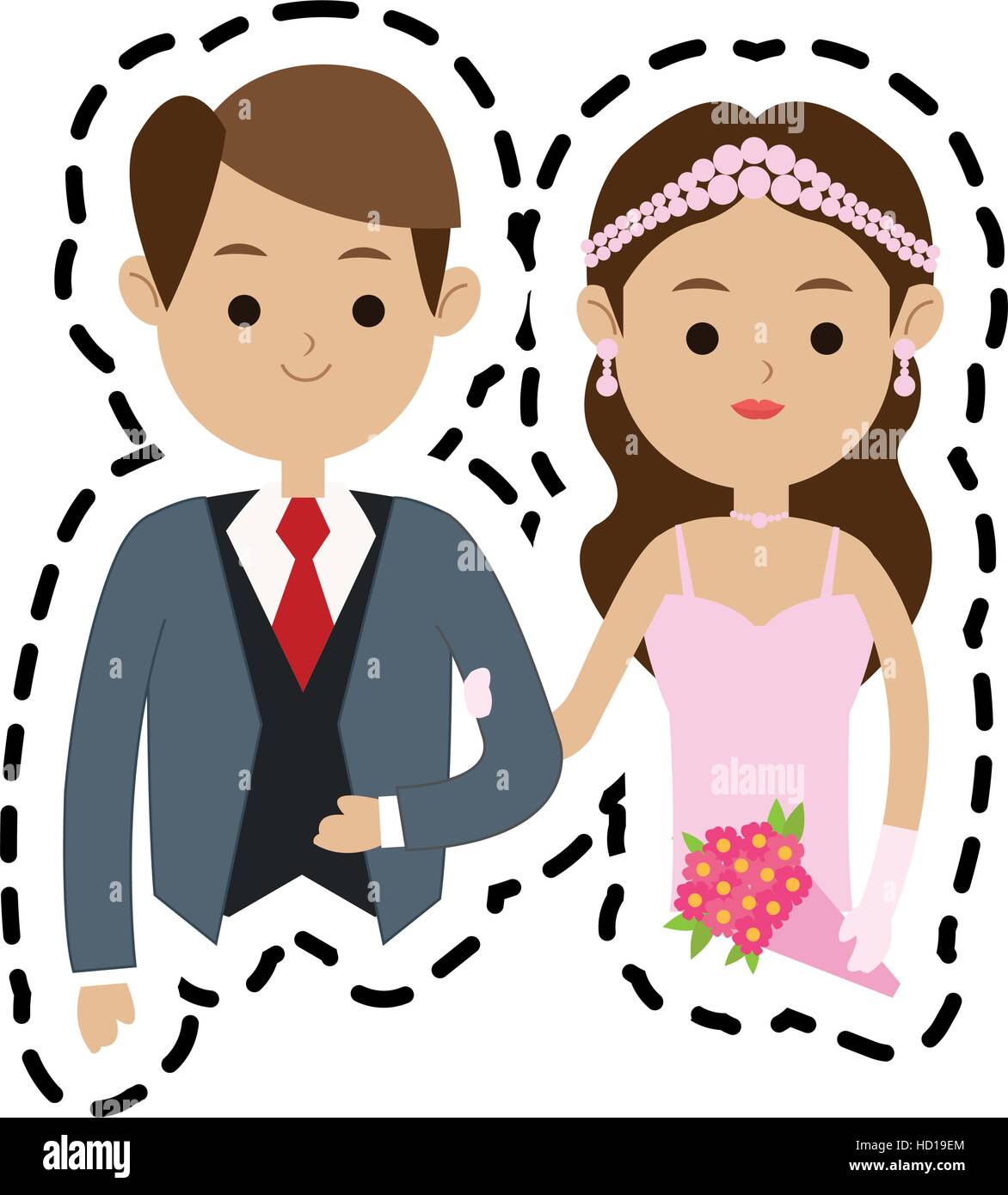 Isolated bride and groom design Stock Vector Image & Art - Alamy