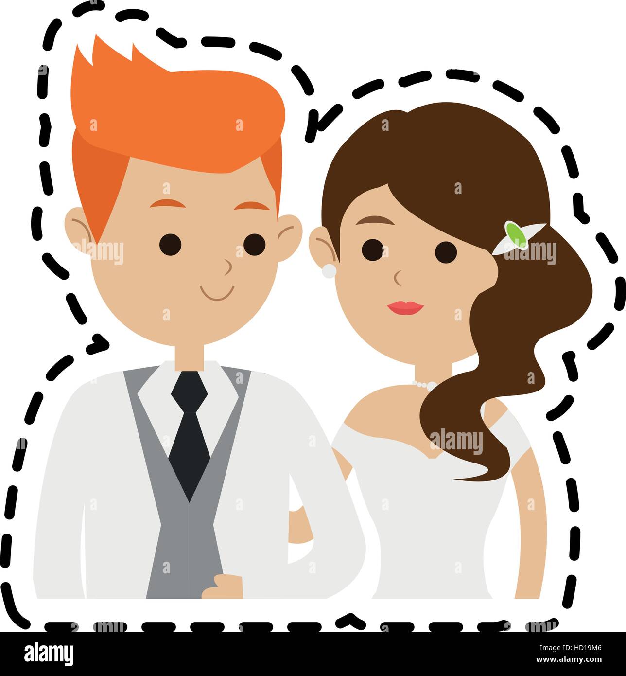 Isolated bride and groom design Stock Vector Image & Art - Alamy
