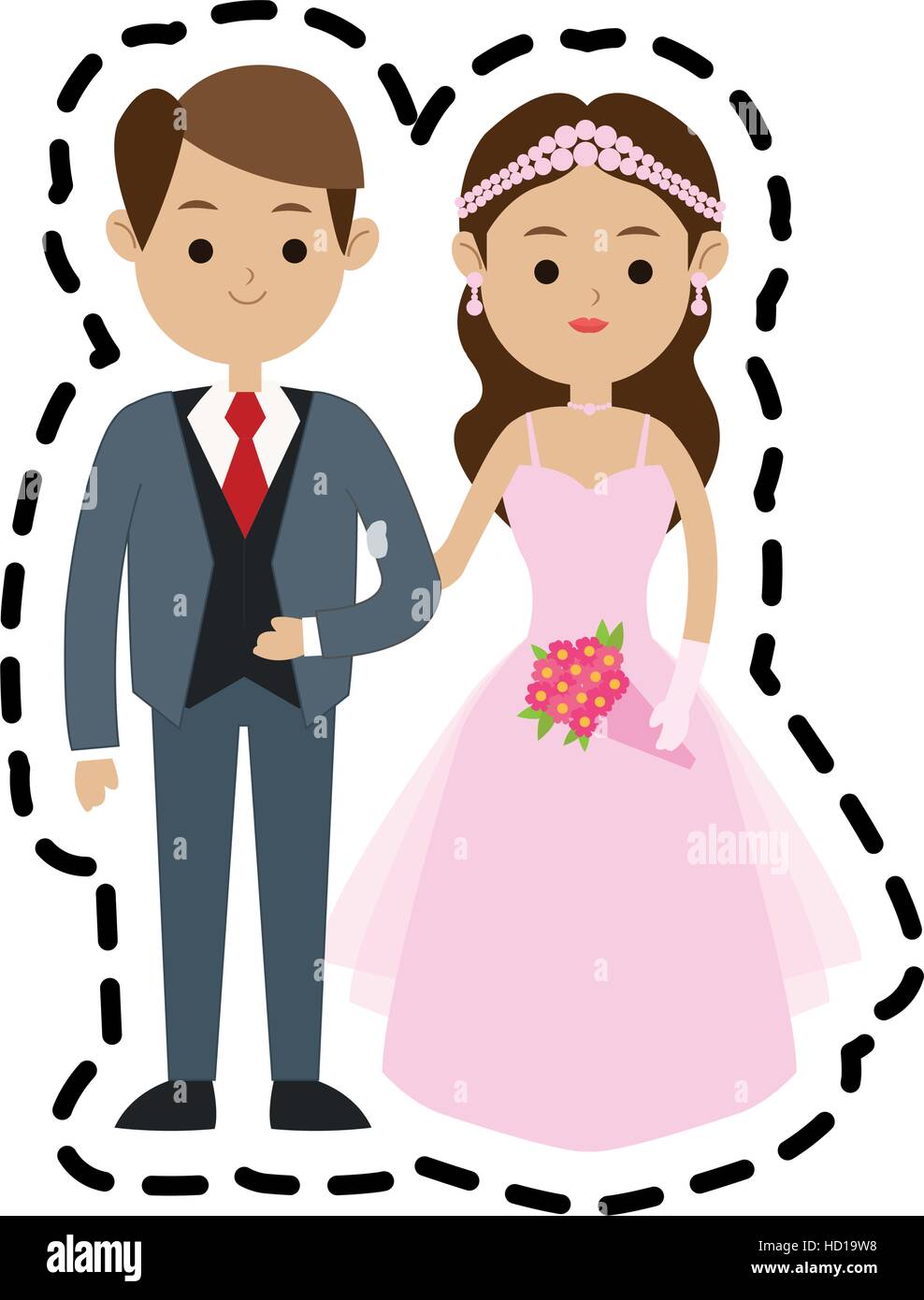 Isolated bride and groom design Stock Vector Image & Art - Alamy
