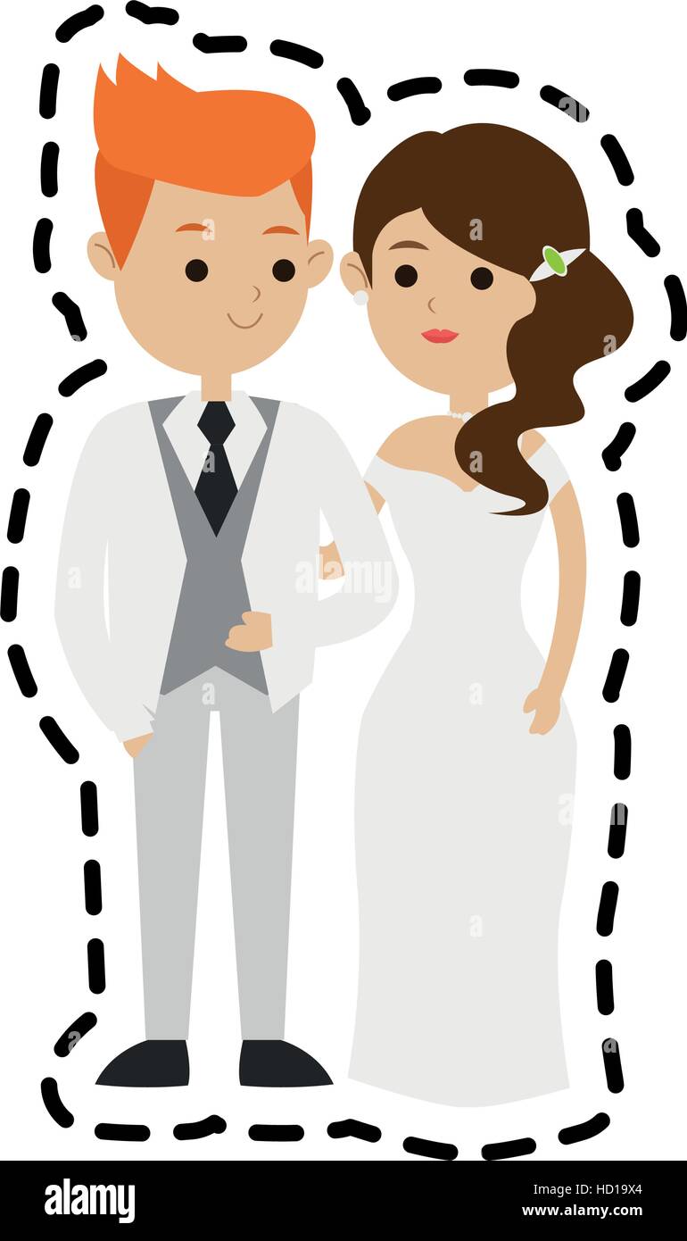 Isolated bride and groom design Stock Vector Image & Art - Alamy