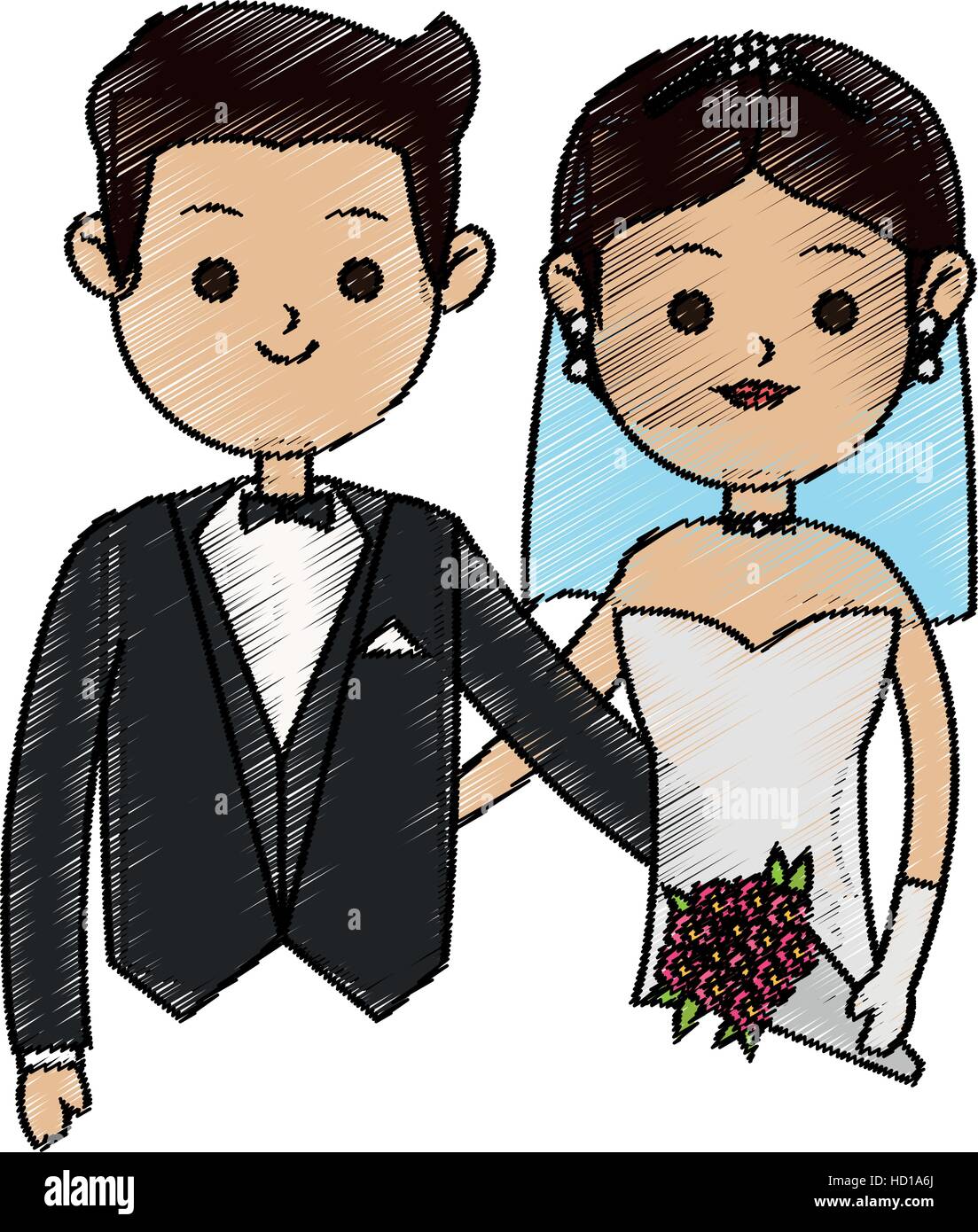 Isolated bride and groom design Stock Vector Image & Art - Alamy