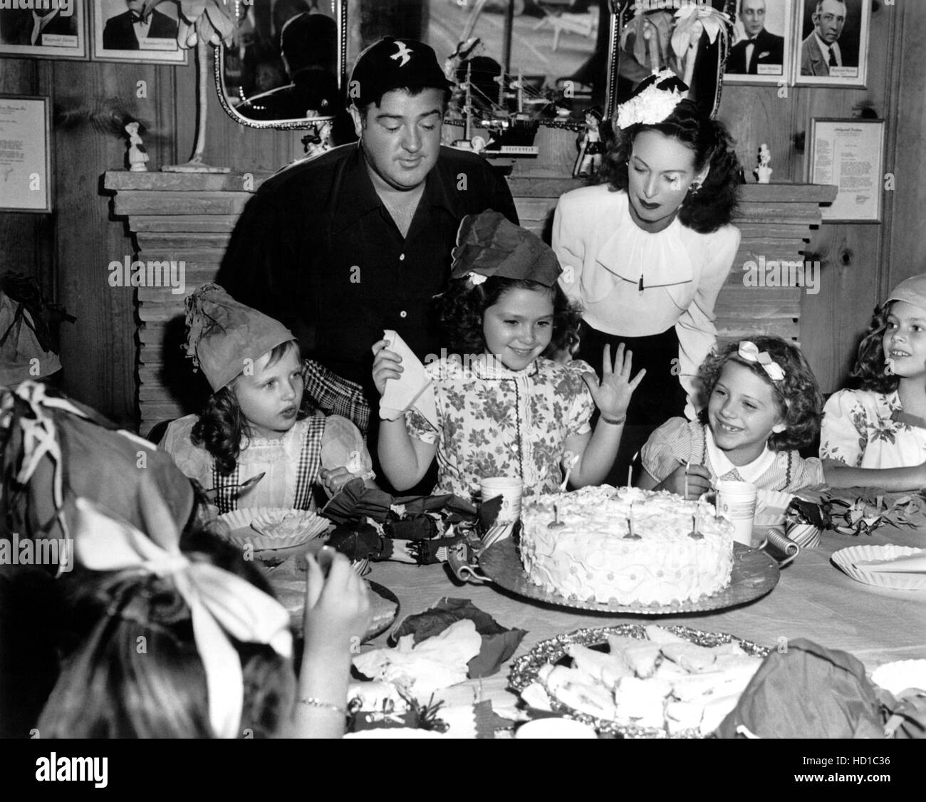Lou Costello celebrating daughter Patricia&rsquo;s birthday with wife and